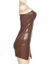 Saddle Faux Leather Mini