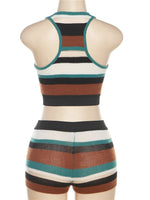 Bree Striped Short Set