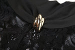 Noir Lace Peekaboo Maxi