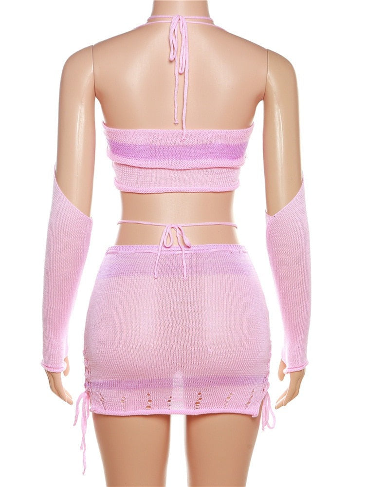 Staci Knit Skirt Set