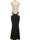 Kylie Mesh Sequined Top Maxi