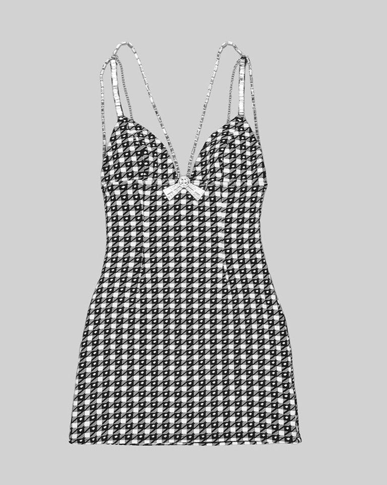 Houndstooth Mini Dress