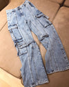 Talia Denim Cargo Pant