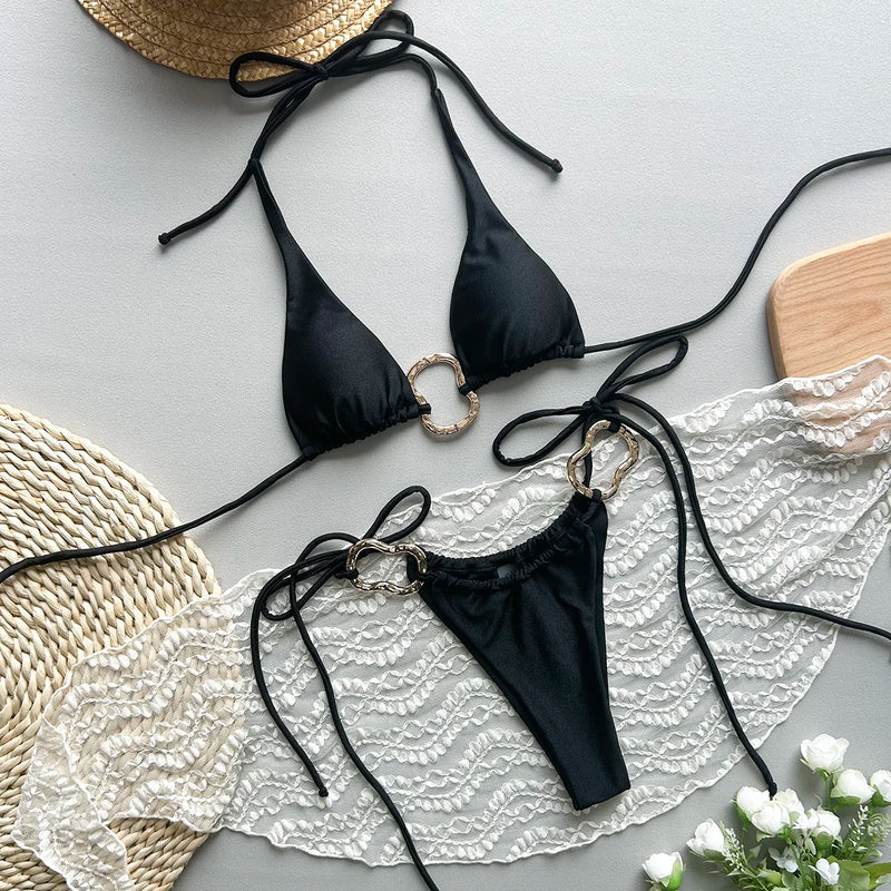 Isla Metal Detail Bikini