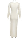 Kiana Color-block Knit Sweater Maxi