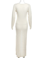 Kiana Color-block Knit Sweater Maxi