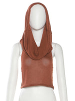 Rosie Crochet Hooded Top