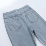 Karina Split Denim Flare Pant