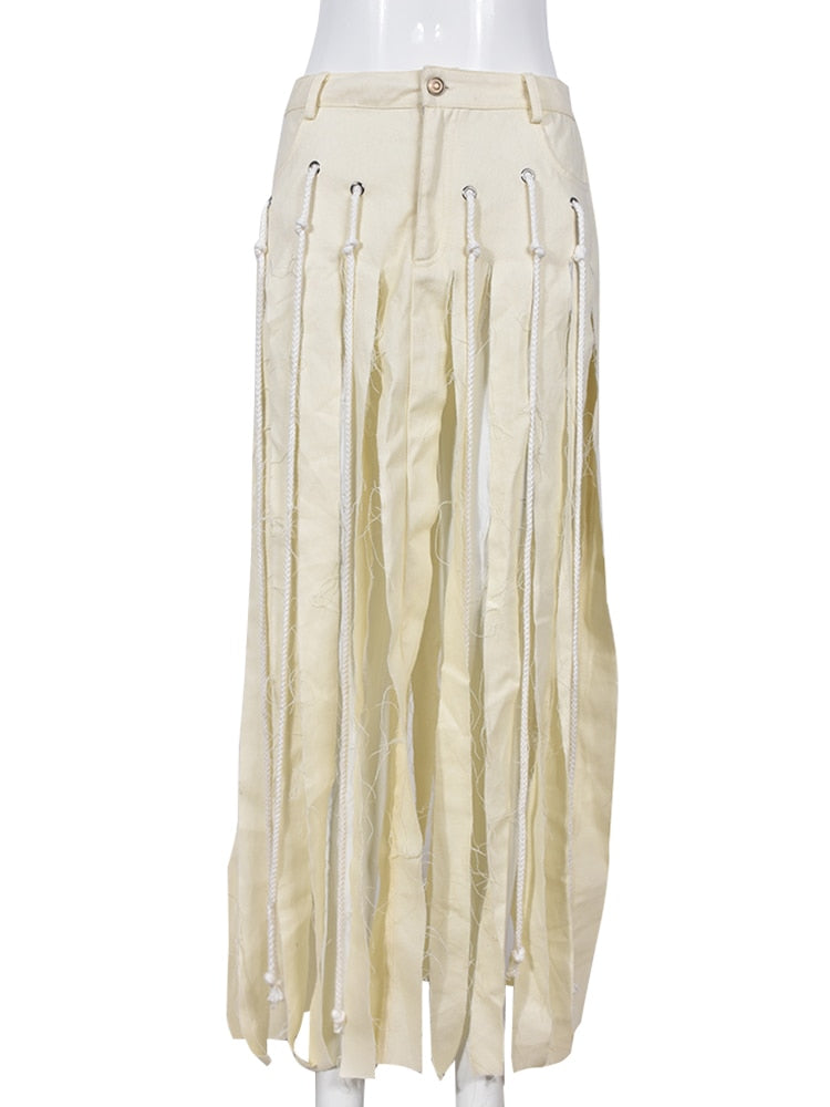 No Rules Tassel Skirt