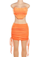Stella Velvet Two Piece Skirt Set