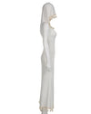 Hooded Pom Pom Maxi
