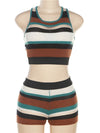 Bree Striped Short Set