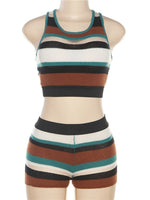 Bree Striped Short Set