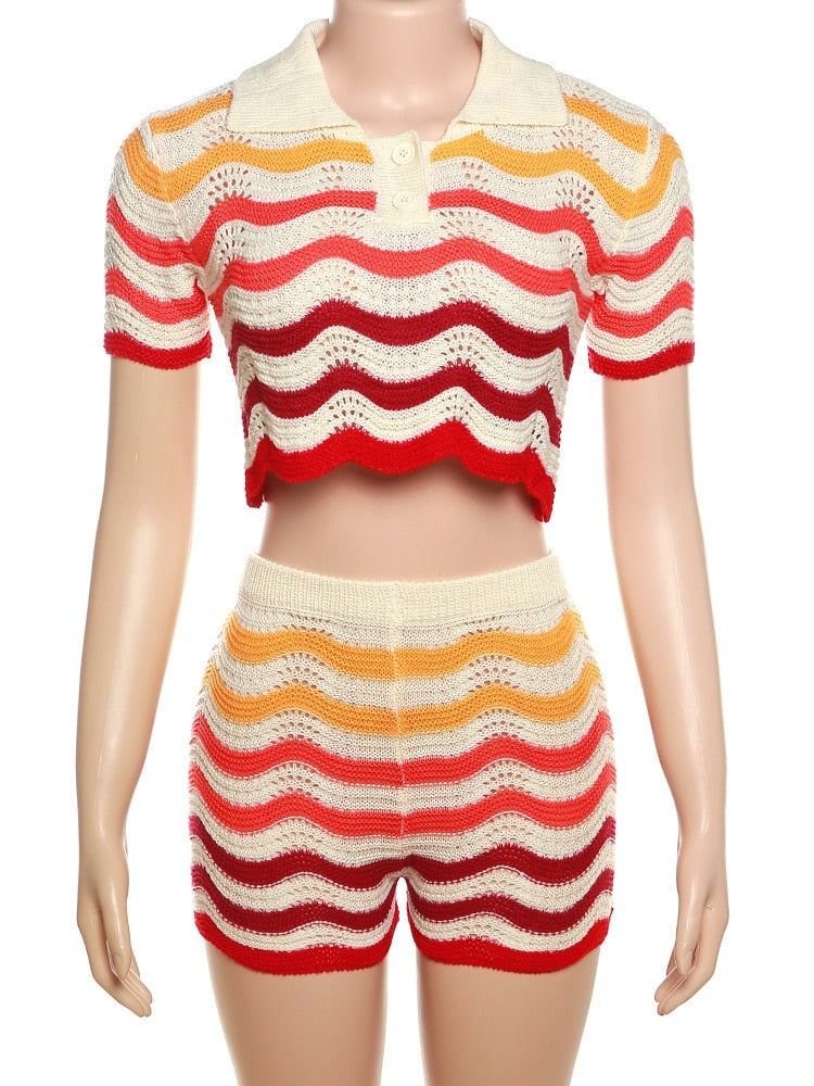 Hollywood Knit Short Set