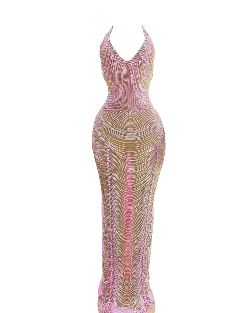Celeste Rhinestone Gown