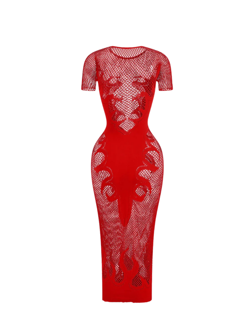 Inferno Mesh Dress