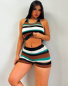 Bree Striped Short Set
