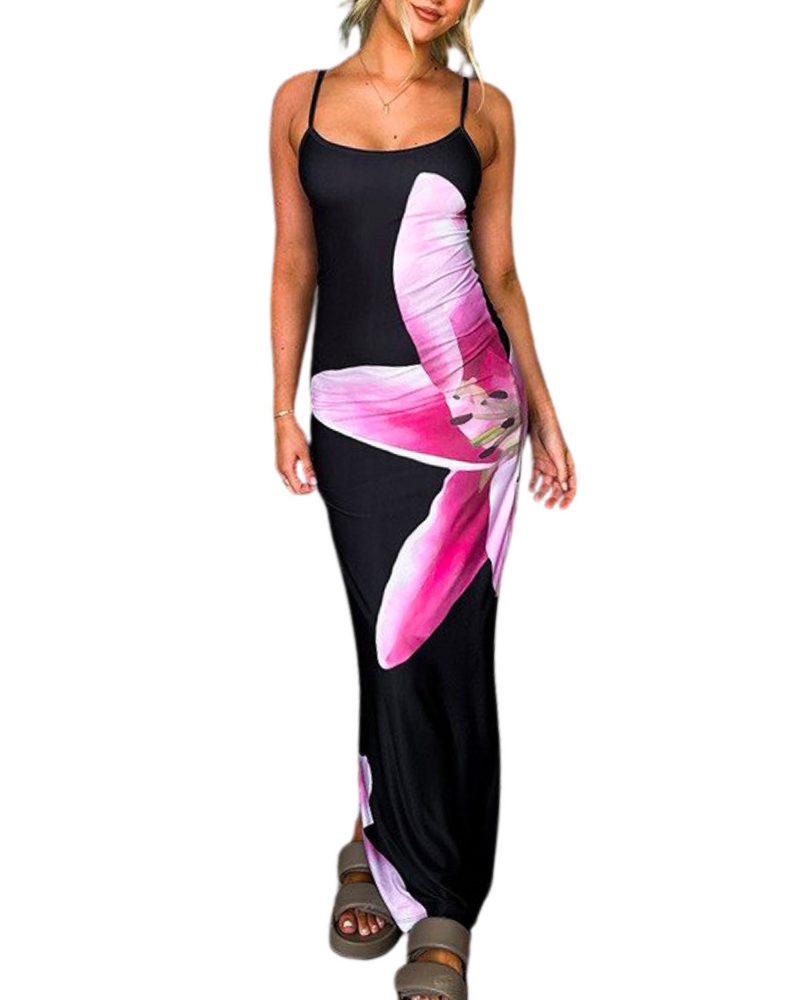 Floral Print Maxi Dress
