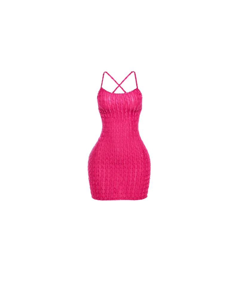 Summertime Fine Textured Mini Dress