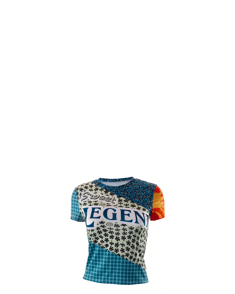 Legend Graphic Print Cropped Tee