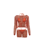 Ciara Knit 4 Piece Beach-Wear Set