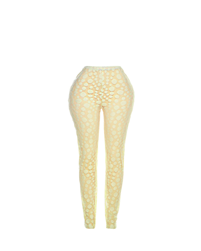 Dotted Up Mesh Stacked Leggings