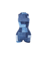 City Gal Denim Print Romper
