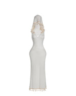 Hooded Pom Pom Maxi