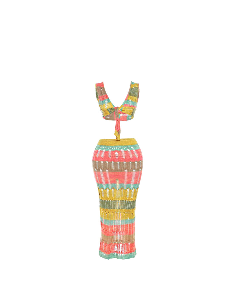 Mya Multicolor Knit Set