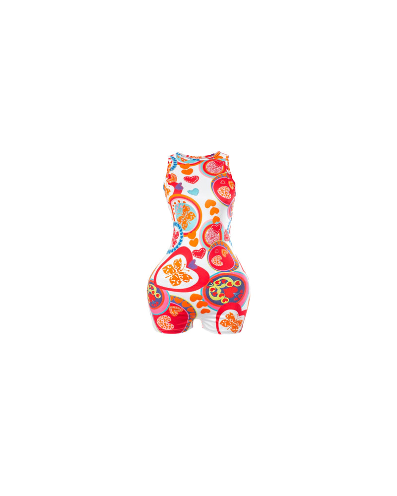 Mia Butterfly Print Romper