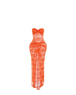 Tangerine Lace Dress