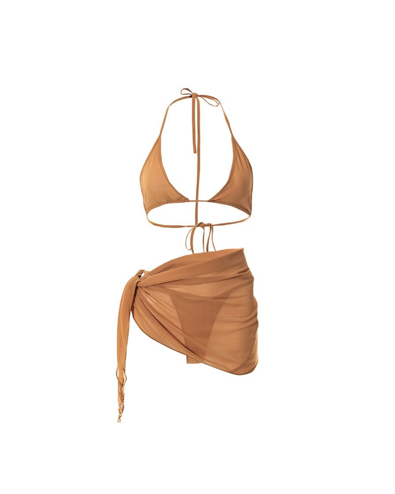 Sheer Mesh Poolside Bikini Set