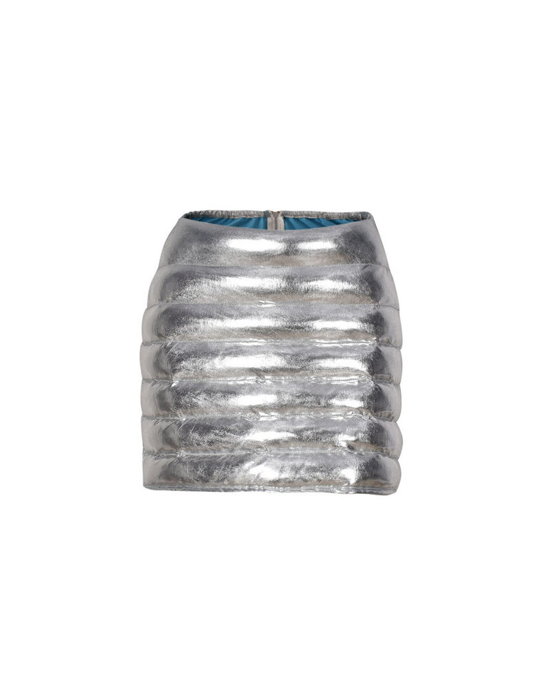 Metallic Puffer Skirt