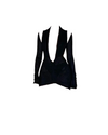 Deep V-Neck Mesh Mini