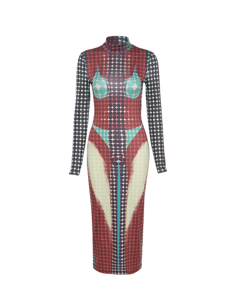 Robotic Maxi Dress