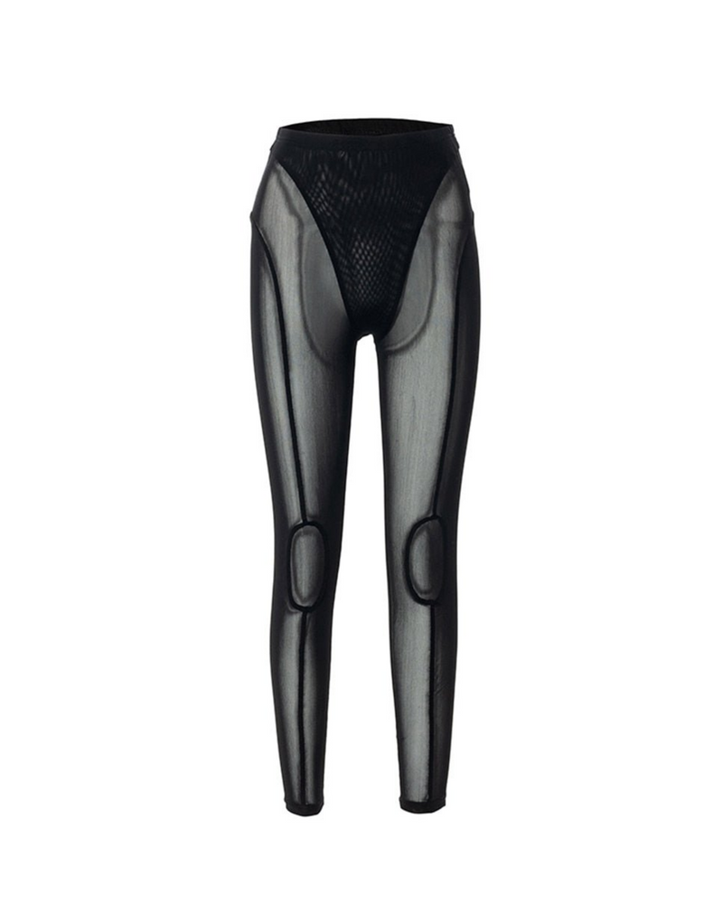 Mesh See Through Legging