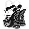 Bratty Crystal Chunky Heel