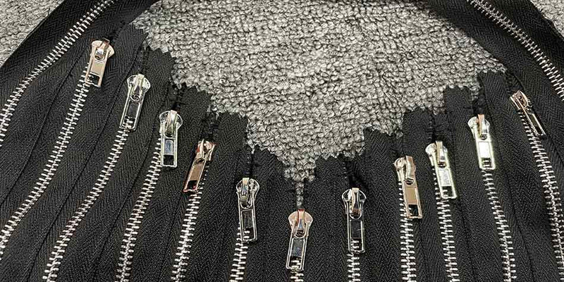 Hand Sewn Irregular Zipper Top