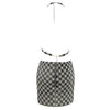 Rhinestone Chain Checkered Set
