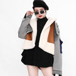 Patchwork Wool Coat