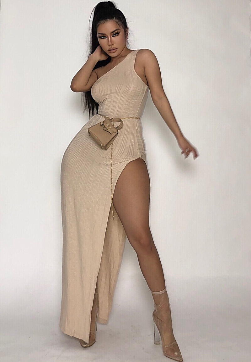 The Porsha Maxi Dress - Neutral Edition