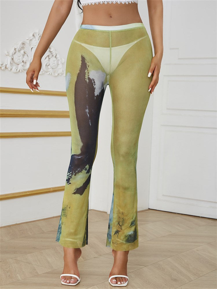 Lime Mesh Pants