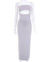 Grey Cut Out Dress