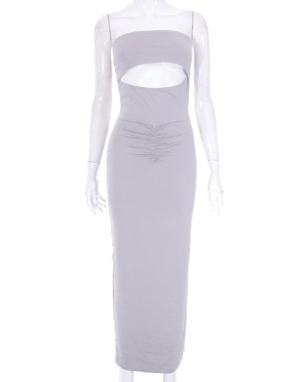 Grey Cut Out Dress