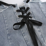 Kiya Denim Corset Top