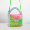 Color Block Beaded Bag