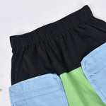 Color-Block Pocket Skirt
