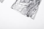 Denim Graphic Print Flare Pant
