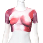 Cyber Girl Crop Tee