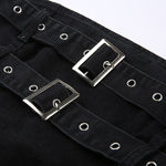 Buckle Denim Tube Top